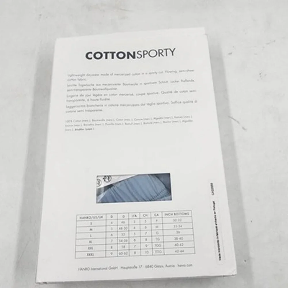 Hanro Cotton Sporty Knit Boxers Men's S Sea Breeze Solid Elastic Waist Pull On